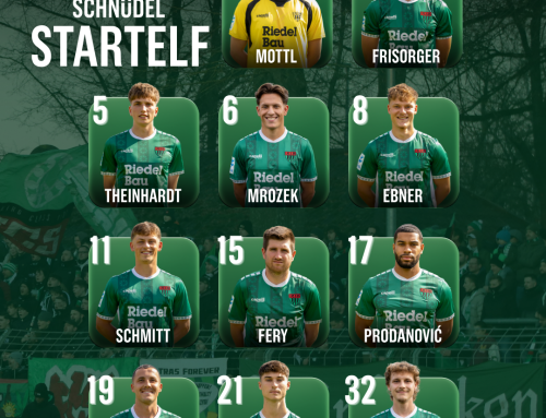 Unsere Startelf gegen den TSV Buchbach im TOTO-Pokal Viertelfinale