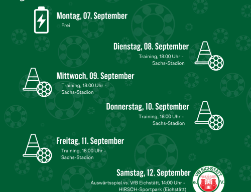 Schnüdel-Wochenfahrplan 07.-13.09.2026: Nächstes Auswärtsspiel