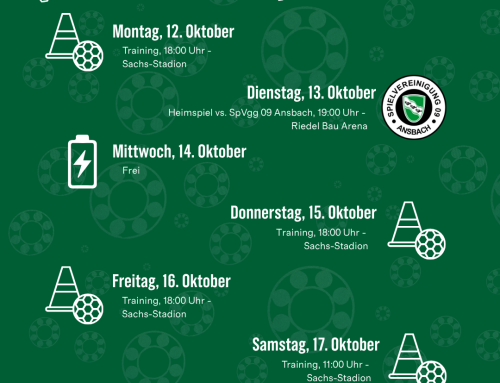 Schnüdel-Wochenfahrplan 12.-18.10.2026: Gleich zwei Ligaspiele
